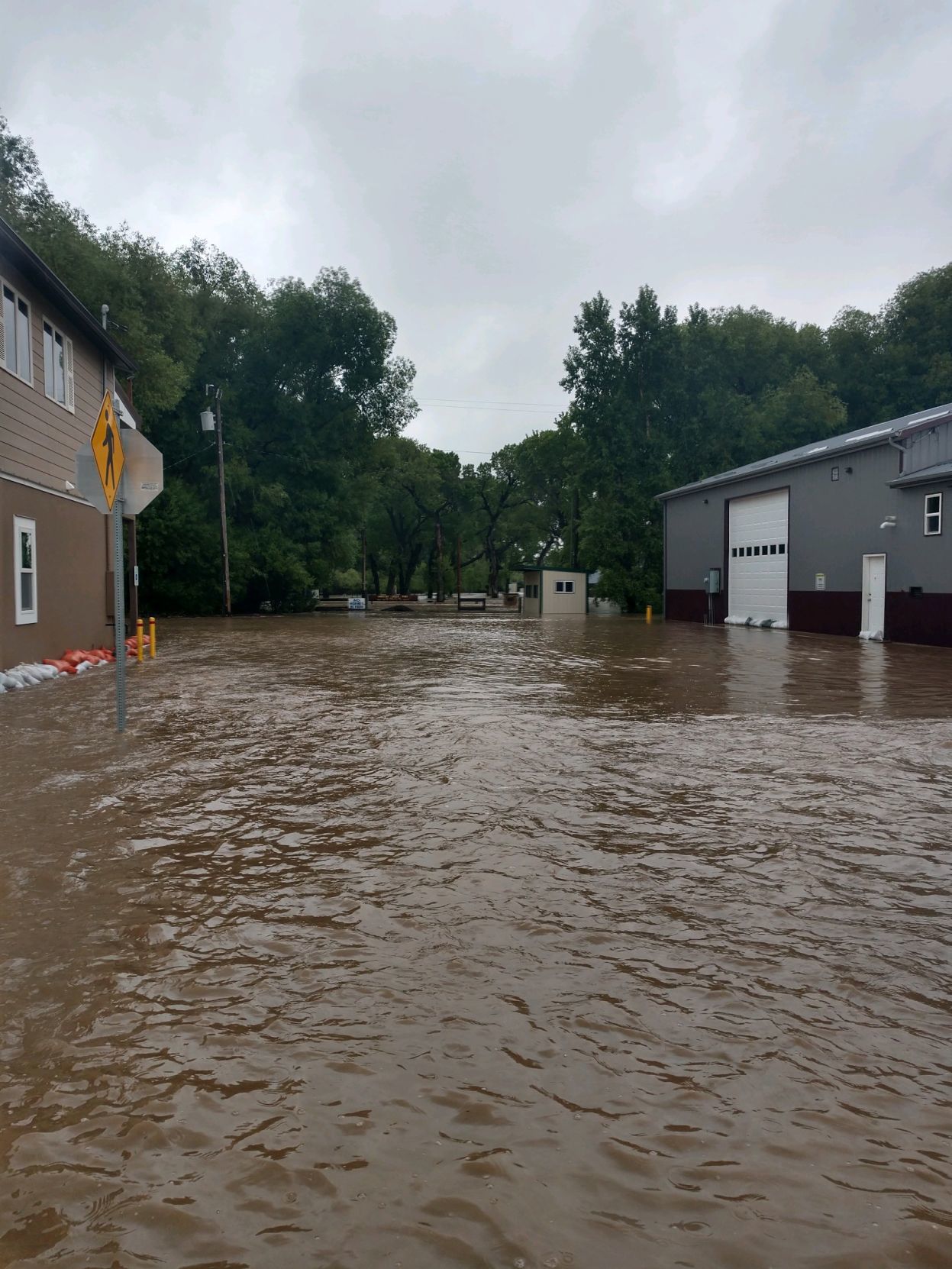 Floodwaters near Augusta